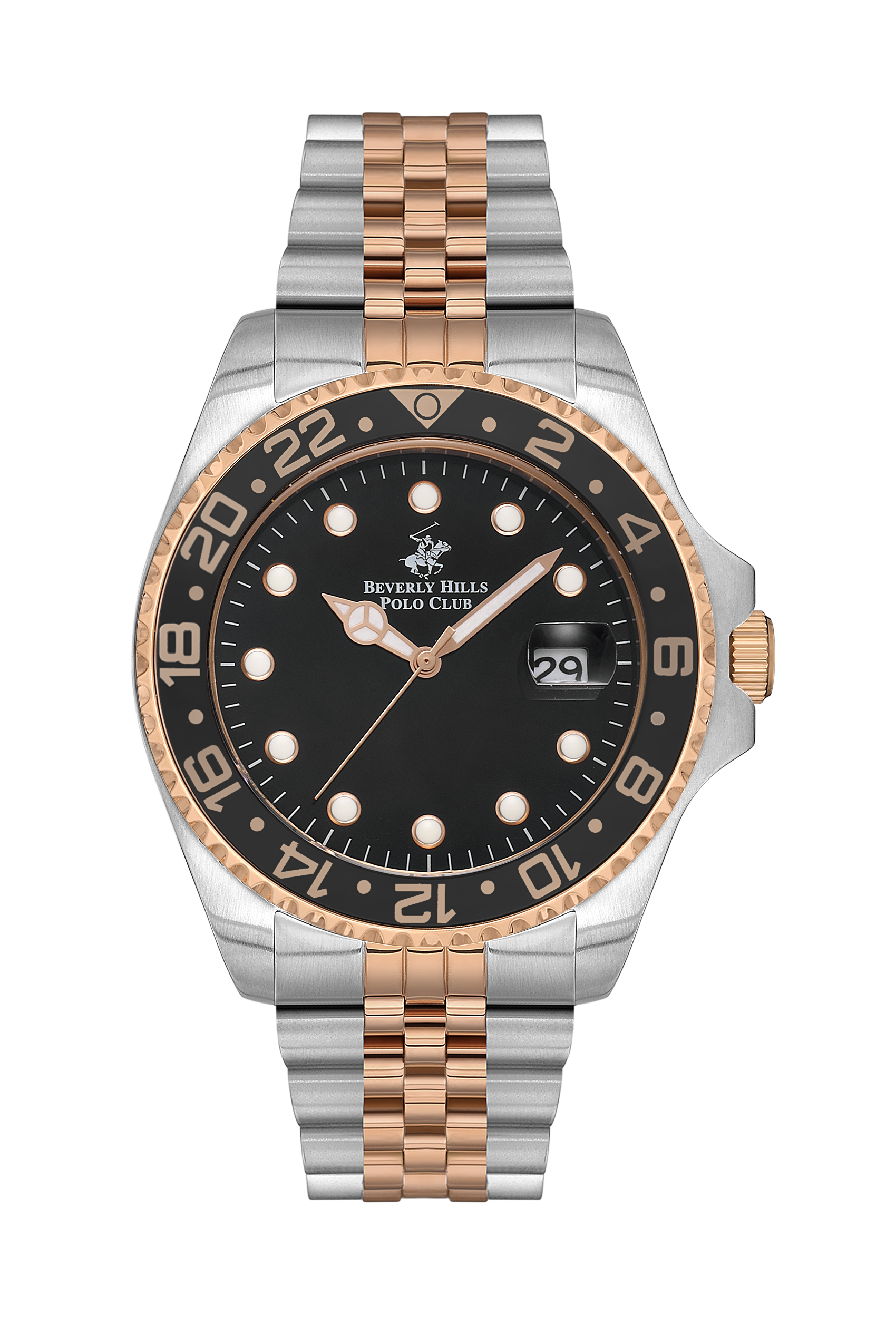 BEVERLY HILLS POLO CLUB Men's Analog Black Dial Watch – BP3126X