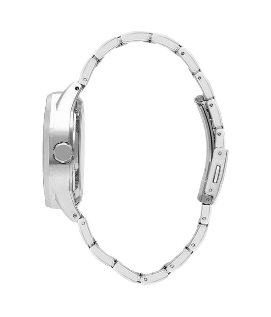 Lee Cooper Richard Automatic Skeleton Blue Dial Silver Watch - LC07905.390