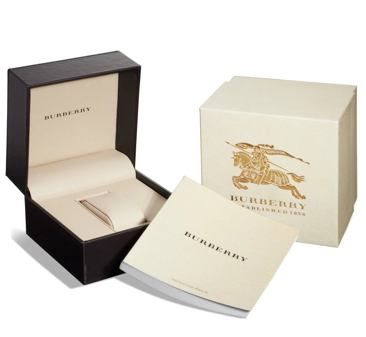 Burberry Analog White Dial Gold Steel Strap Watch for Women - BU7873