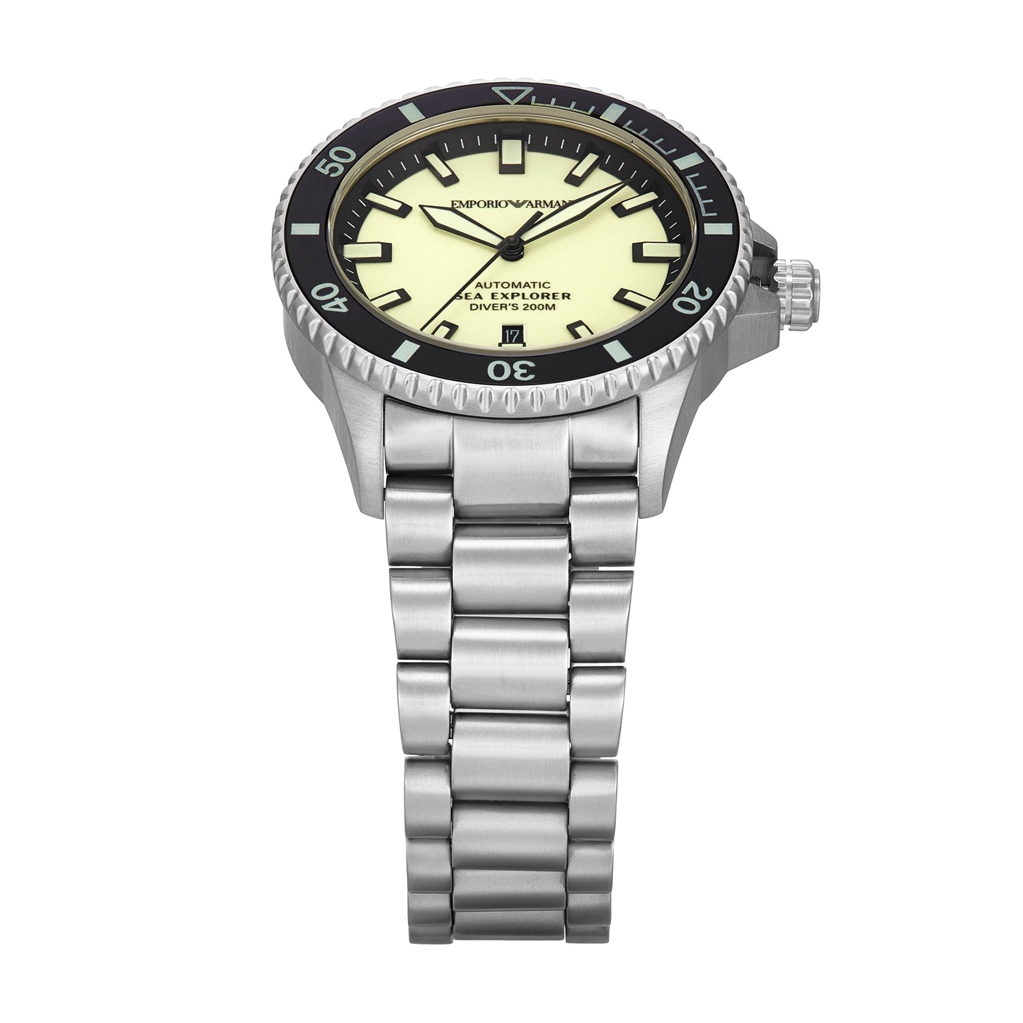 Emporio Armani Sea Explorer Automatic Stainless Steel Watch AR60083