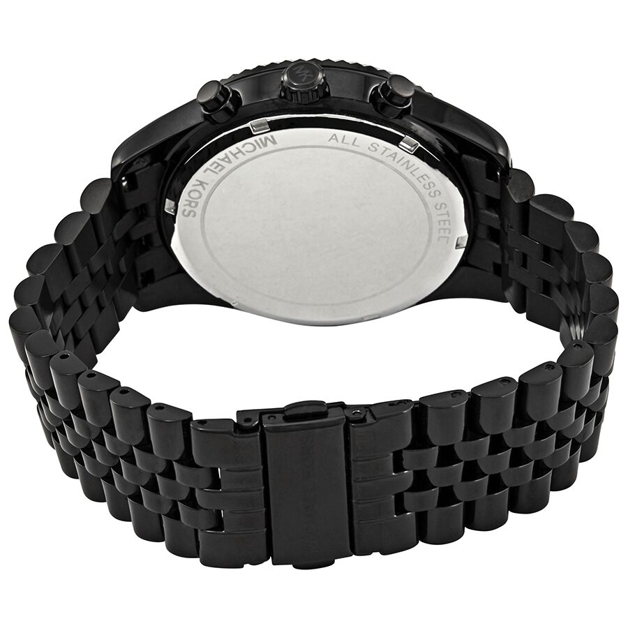 Michael Kors Lexington Chronograph Silver Crystal Pave Dial Men's Watch MK8605