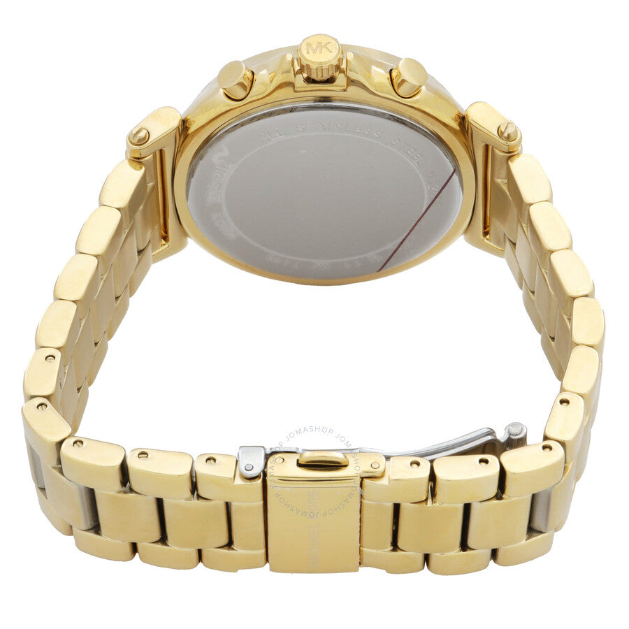 Michael Kors Maren Chronograph Quartz Gold Dial Ladies Watch MK7493