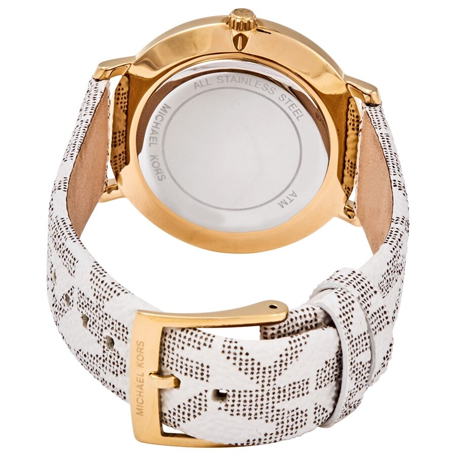 Michael Kors Pyper Quartz Crystal White Dial Ladies Watch MK2858