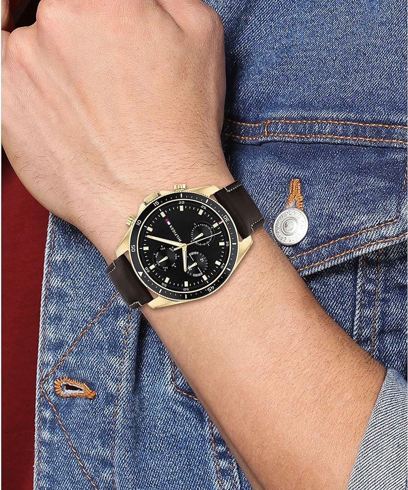 Tommy Hilfiger Parker Black Brown Watch 1791836