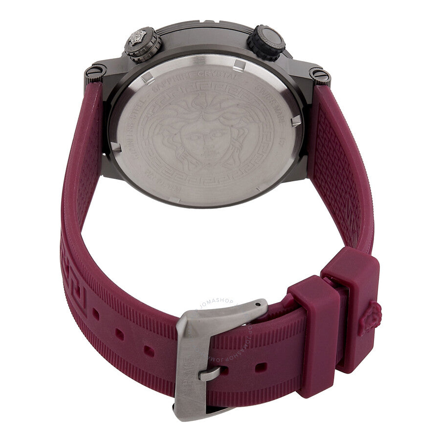 Versace Greca Logo Diver Quartz Black Dial Men's Watch VE8G00224