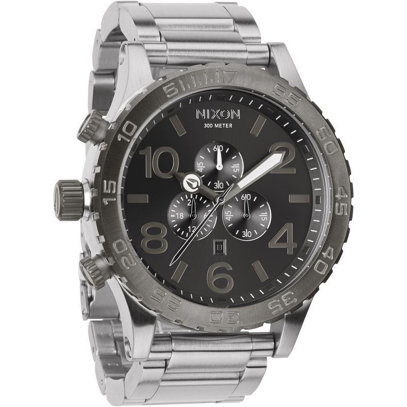 Nixon 51-30 Chrono Silver Gunmetal Men's Watch A083-1762