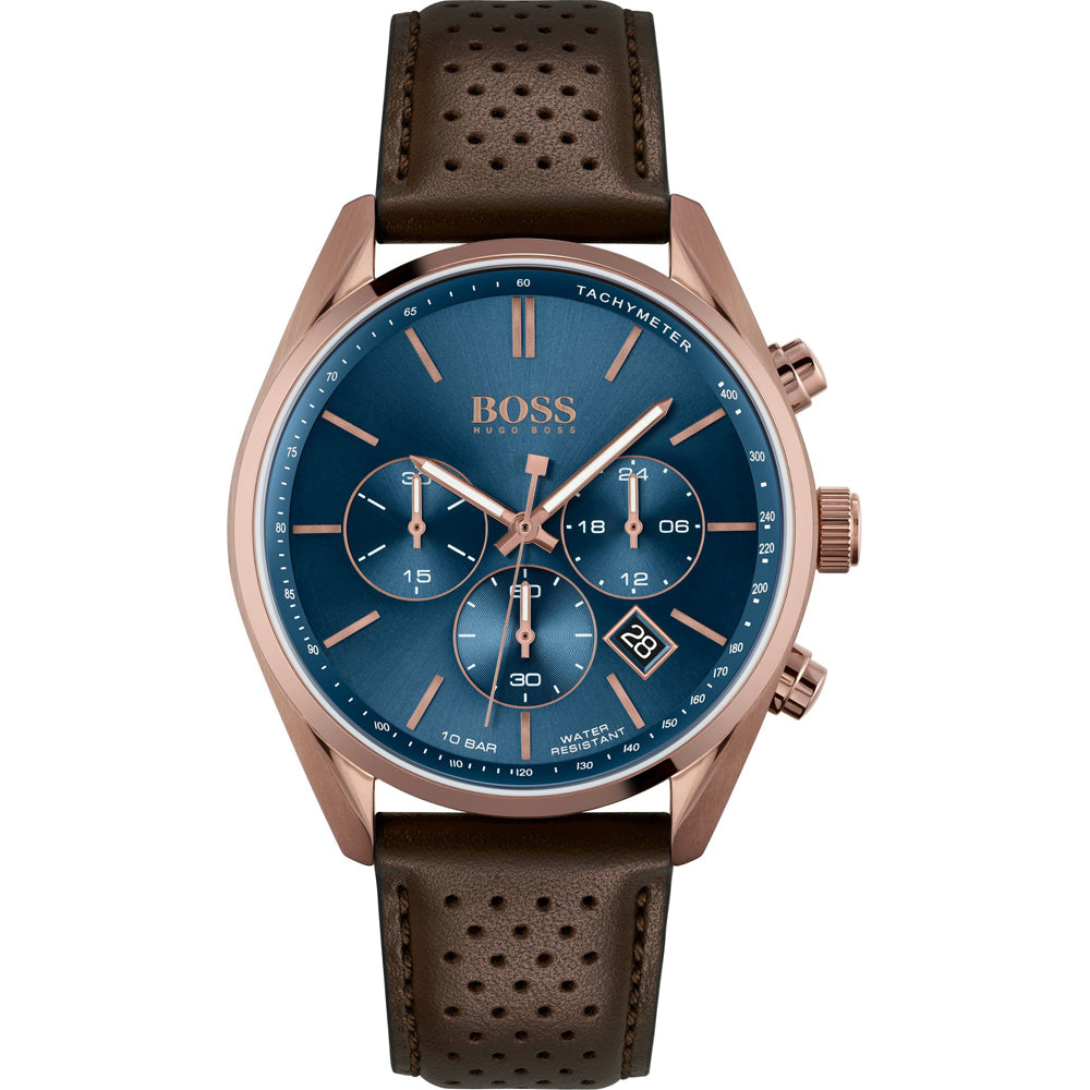 Hugo boss 2025 watch leather strap