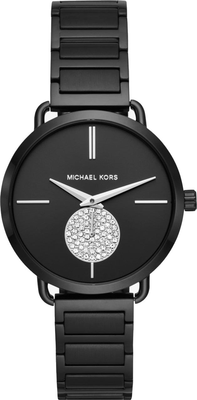 Michael kors portia watch best sale black