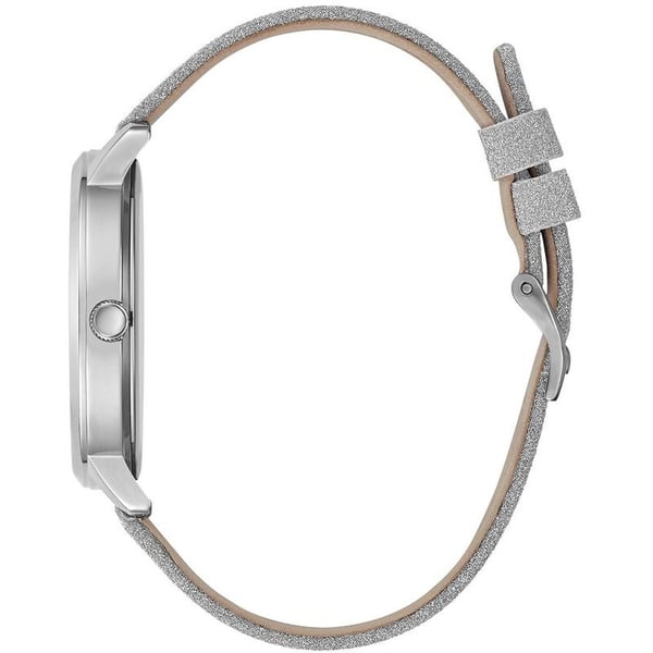 Guess Mariposa Silver Leather Women's Watch GW0008L1