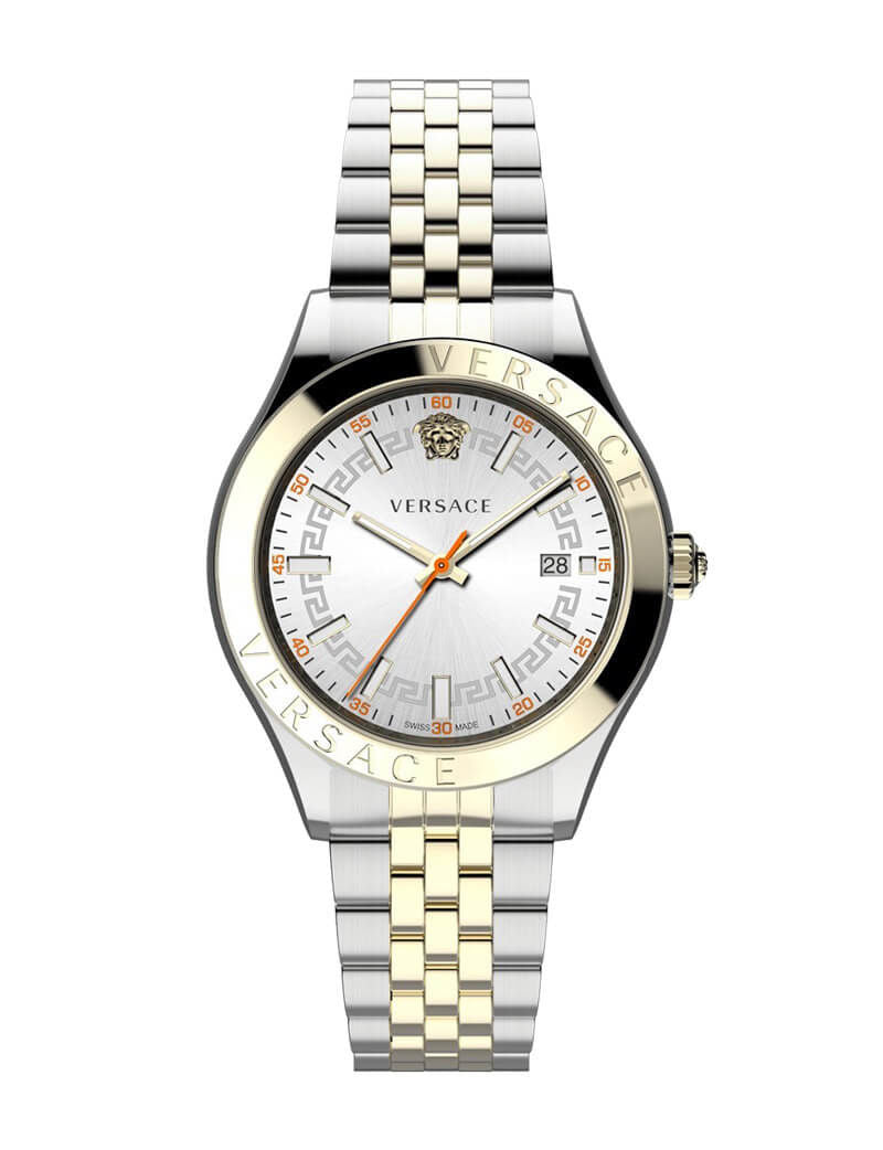 Versace Hellenyium Two-Tone Silver Men's Watch VEVK01121