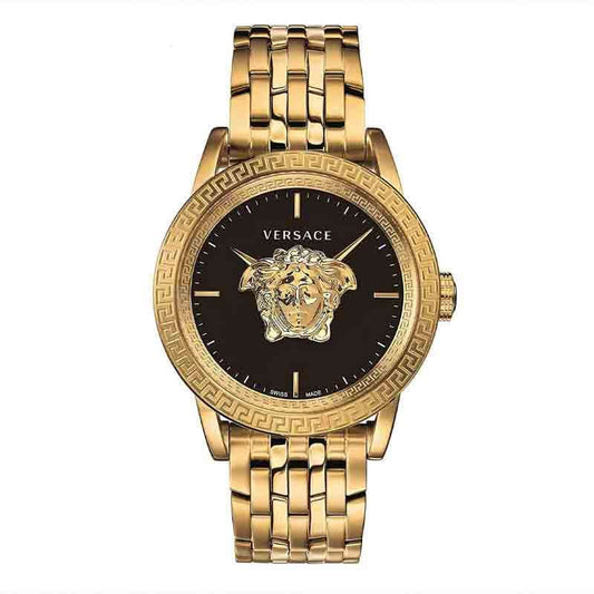 Versace Gold Stainless Steel Black Dial Men's Watch VERD00818
