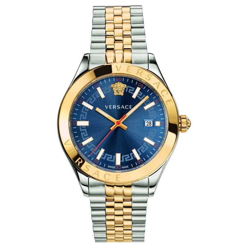 Versace Hellenyium Two-Tone Blue Dial Men's Watch VEVK00520