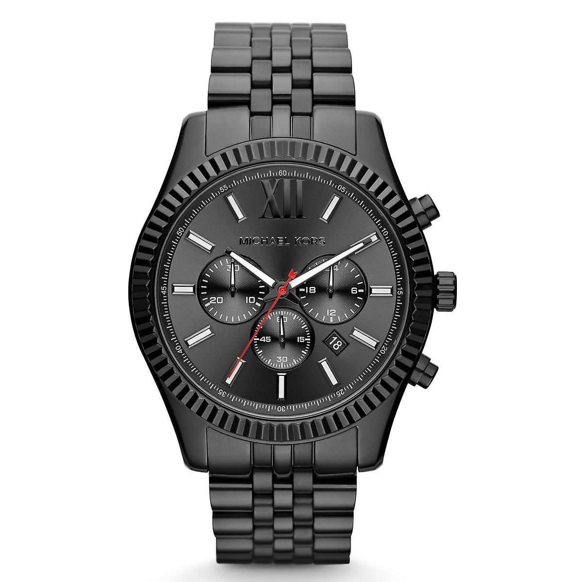Michael Kors Lexington Men's Chronograph All Black Watch MK8320