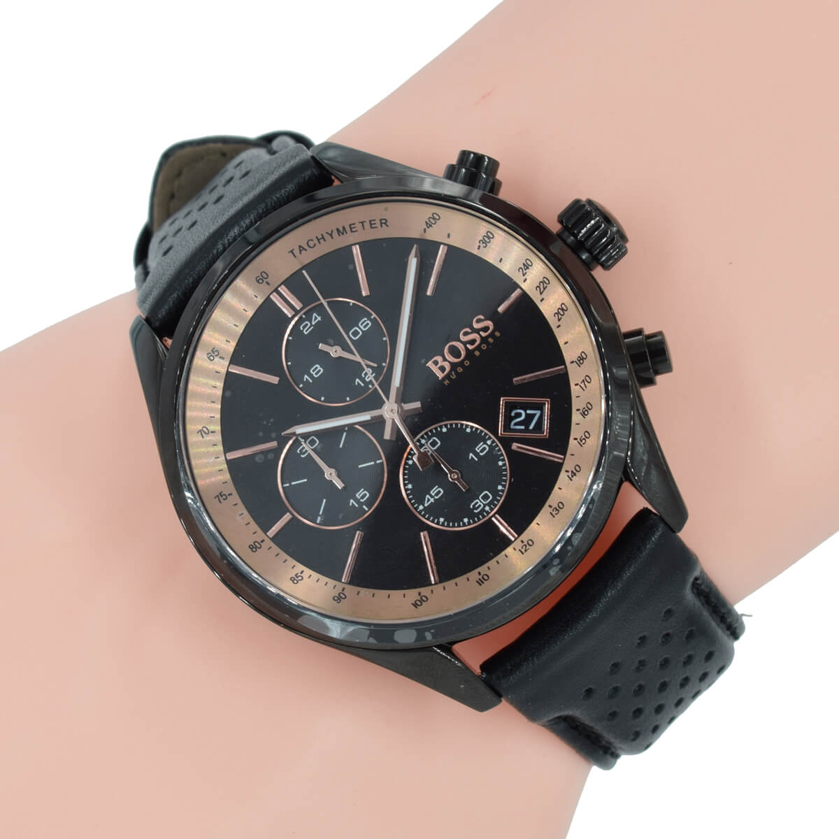 Hugo Boss Grand Prix Chronograph Black Dial Men's Watch 1513550 Water resistance: 30 meters Movement: Quartz   