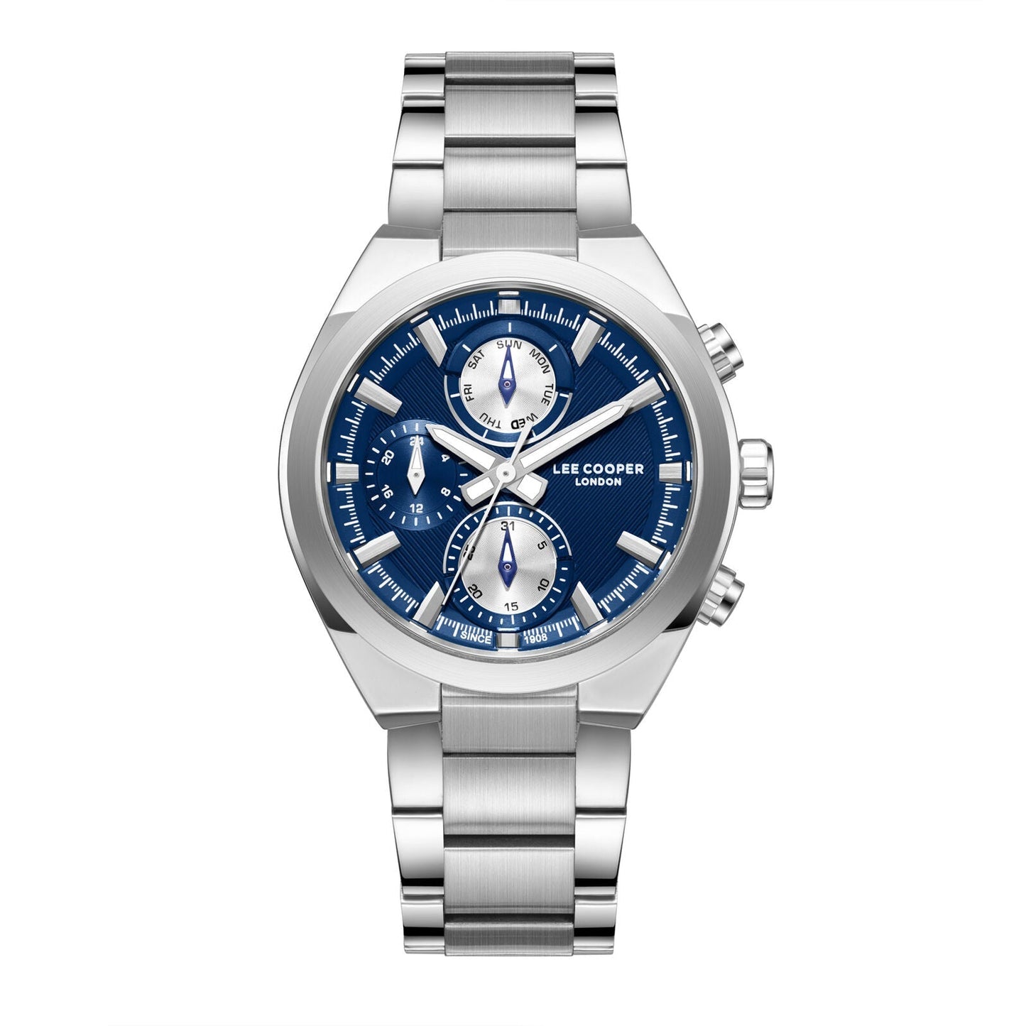 Lee Cooper Rodrigue Multifunction Blue Dial Silver Watch - LC08294.390