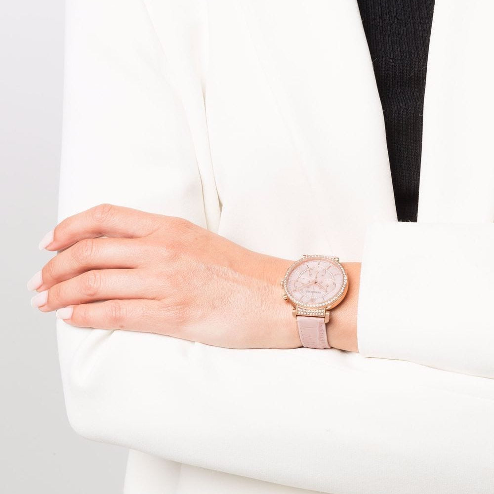 Swarovski Passage Chrono Rose Gold Women's Watch - 5580352