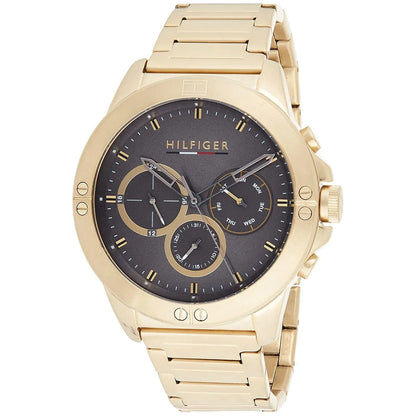 Tommy Hilfiger Mason Grey Dial Gold Men's Watch - 1791891