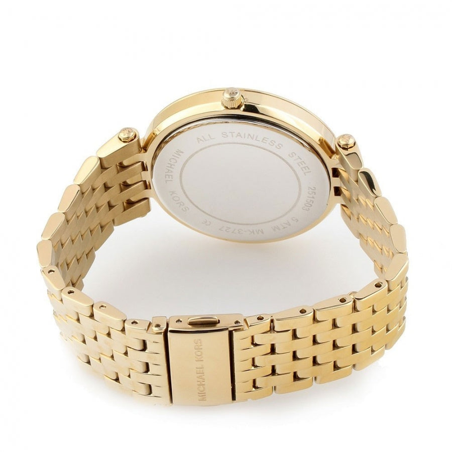 Michael Kors Darci Crystal Paved Gold Ladies Diamond Watch MK3727