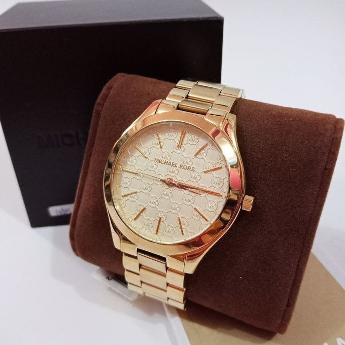 Michael Kors Slim Runway Champagne Dial Ladies Watch MK3335