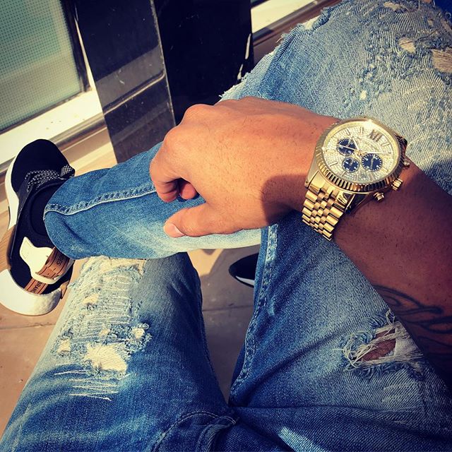 Michael Kors Lexington Chrono Diamond All Gold Men's Watch MK8494