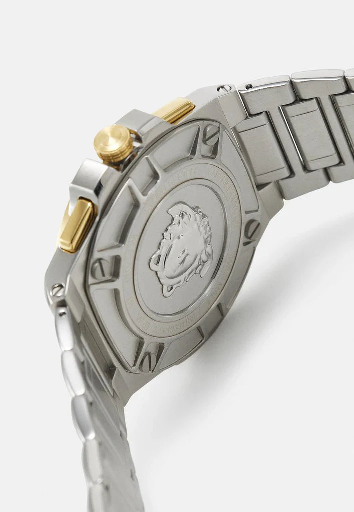 Versace Chain Reaction Quartz Silver Dial Men's Watch - VEDY00519