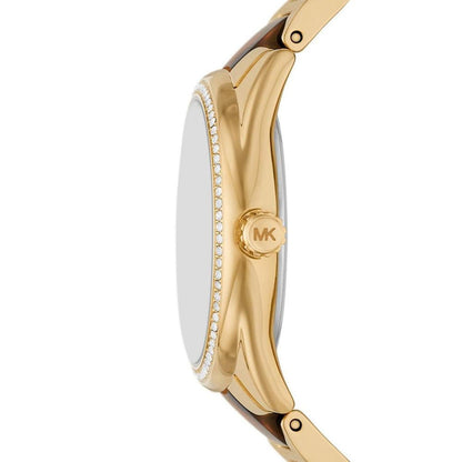 Michael Kors Janelle Two-Tone Tortoise Acetate Women's Watch - MK4730