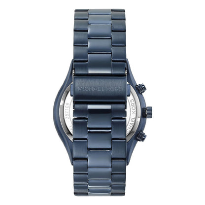 Michael Kors Slim Runway Chronograph Grey Dial Blue Men's Watch - MK8918