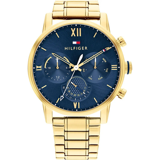 Tommy Hilfiger Sullivan Navy Dial Gold Men's Watch - 1791880