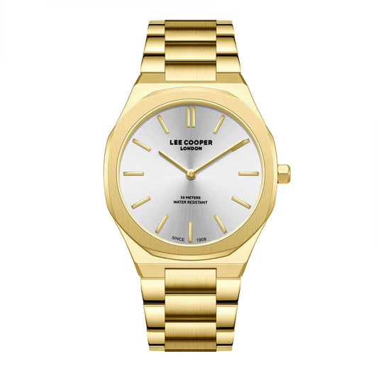 Lee Cooper Classic Silver Dial Gold Watch - LC08275.130