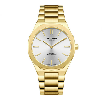 Lee Cooper Classic Silver Dial Gold Watch - LC08275.130