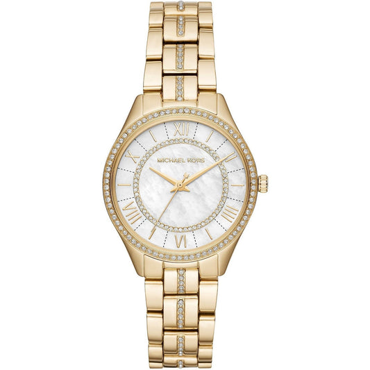 Michael Kors Lauryn White MOP Dial Gold Women's Watch - MK3899