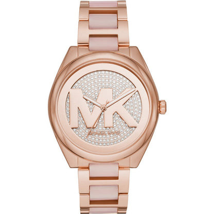 Michael Kors Janelle Three-Hand Rose Gold Women's Watch - MK7089