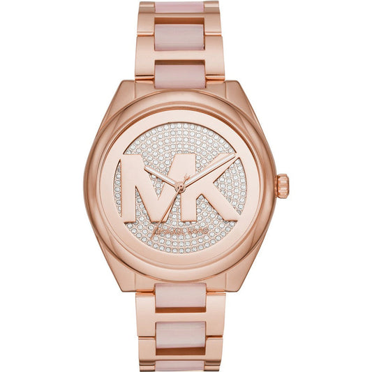 Michael Kors Janelle Three-Hand Rose Gold Women's Watch - MK7089