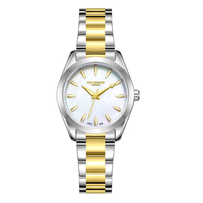 Lee Cooper Isabella White MOP Dial Two Tone Watch - LC08302.220