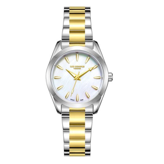 Lee Cooper Isabella White MOP Dial Two Tone Watch - LC08302.220