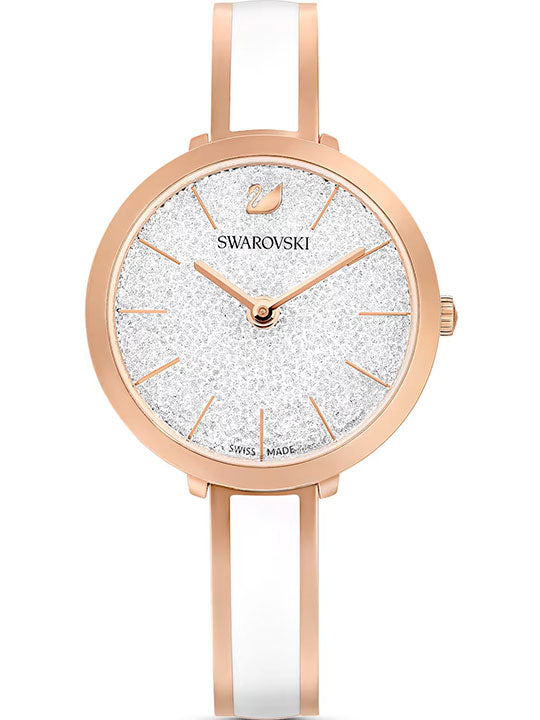 Swarovski Crystalline Delight Crystalline Fill Silver Dial Rose Gold Tone Women's Watch 5580541