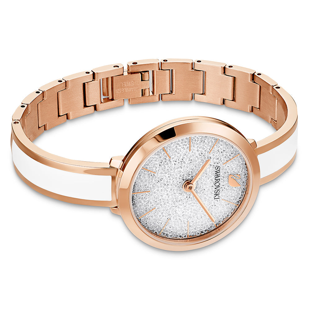 Swarovski Crystalline Delight Crystalline Fill Silver Dial Rose Gold Tone Women's Watch 5580541