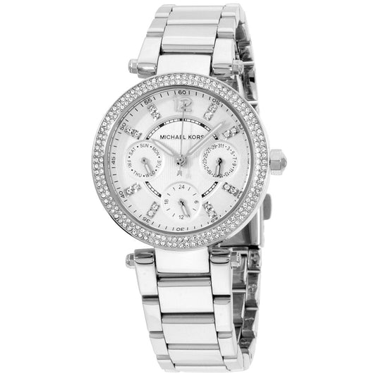 Michael Kors Parker Silver Ladies Watch MK5615