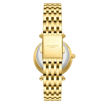 Lee Cooper Classic Roman Numeral Silver Dial Gold Watch - LC08290.130