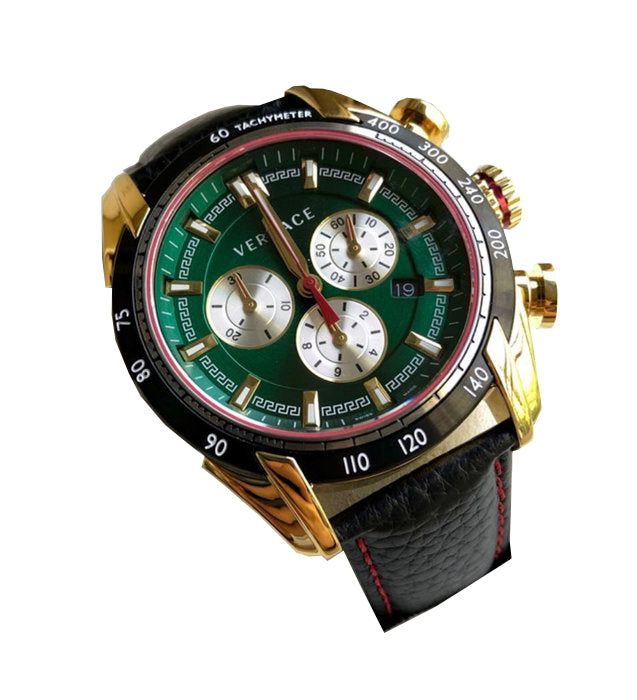 Versace V-Ray Chronograph Green Dial Men's Watch VDB050014
