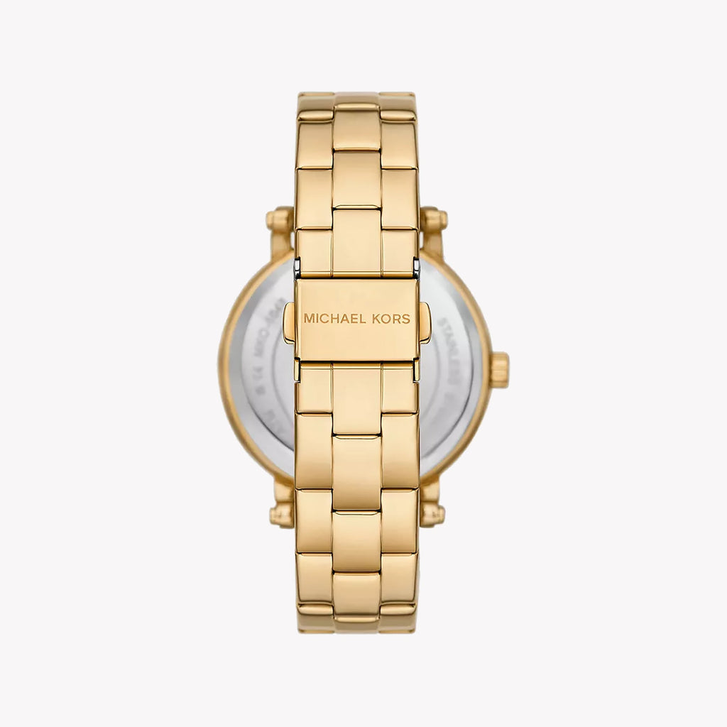 Michael Kors Slim Runway Blue Dial Gold Women's Watch - MKO1048