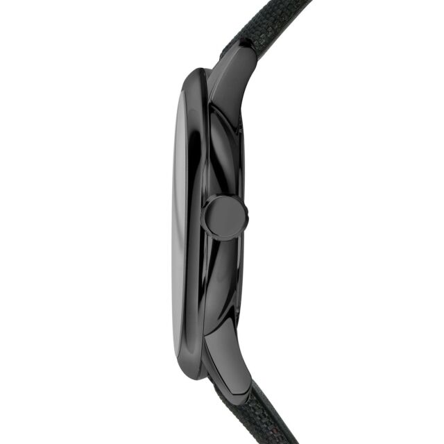 Burberry Check Stamped Leather Strap Men's Watch BU10010