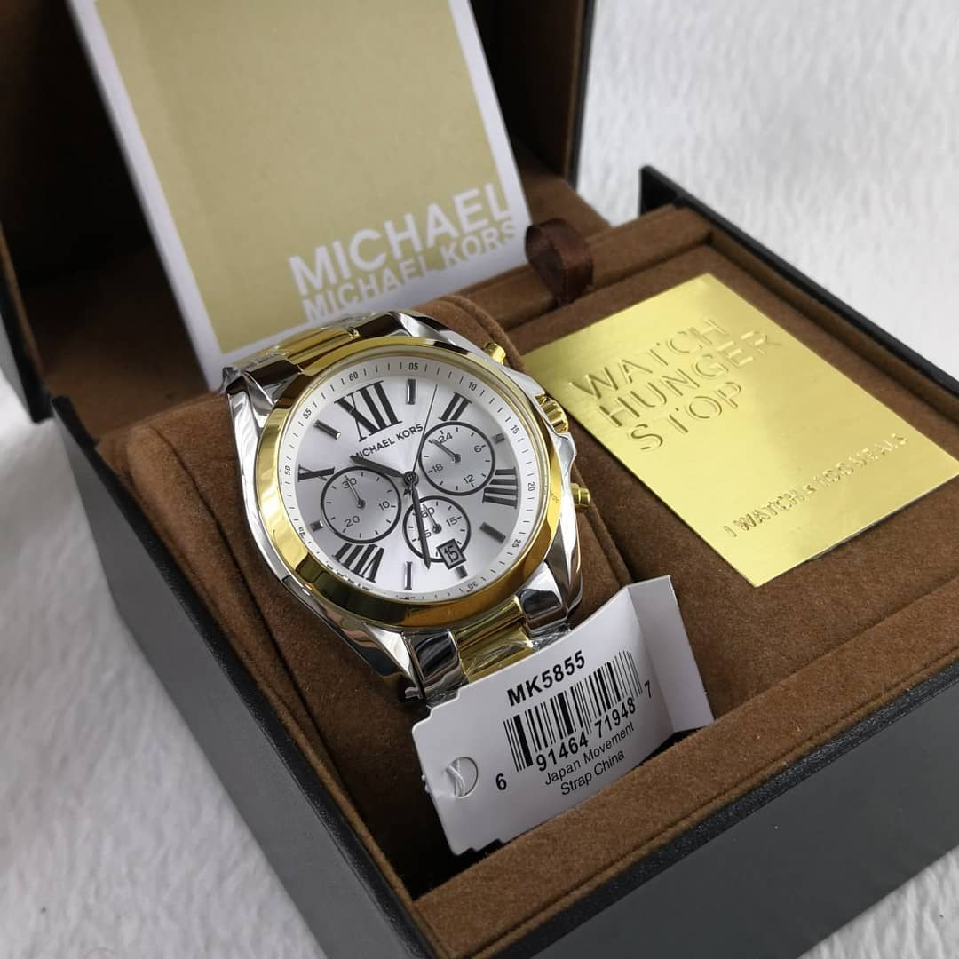 Michael Kors Bradshaw Chronograph Two-tone Watch MK5855