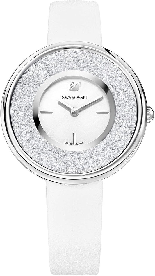 Swarovski Graceful Lady Floating Crystals White Dial White Strap Women's Watch 5275046