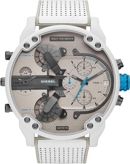 Diesel Mr. Daddy 2.0 Chrono White and Gray Men's Watch DZ7419