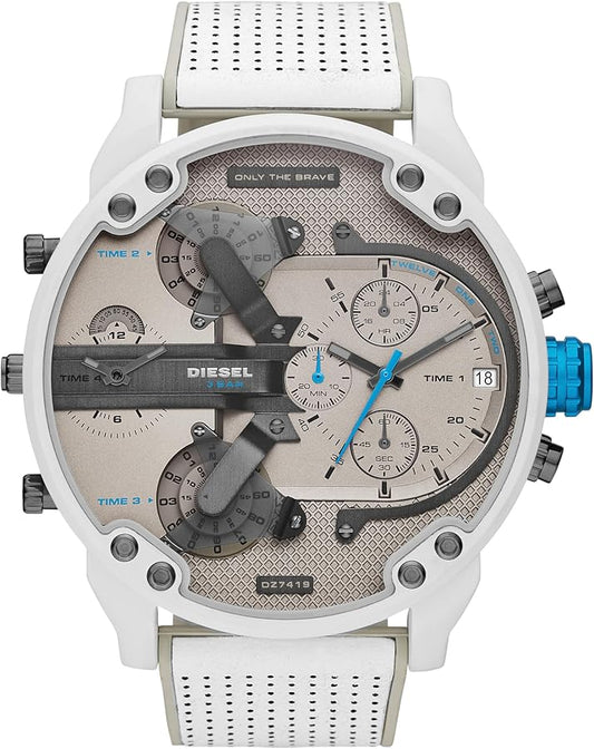 Diesel Mr. Daddy 2.0 Chrono White and Gray Men's Watch DZ7419