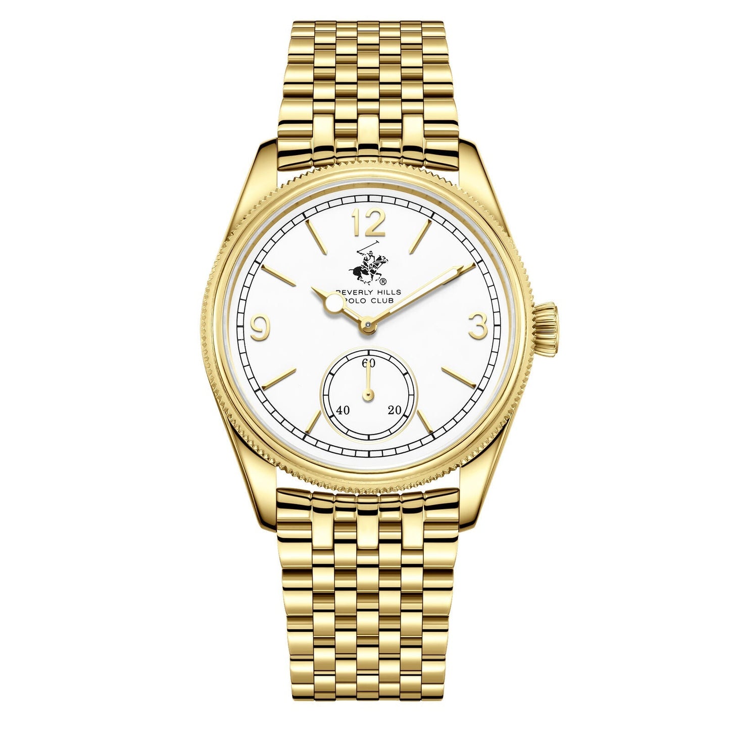 Beverly Hills Polo Club White Dial All Gold Watch BP3890X.130