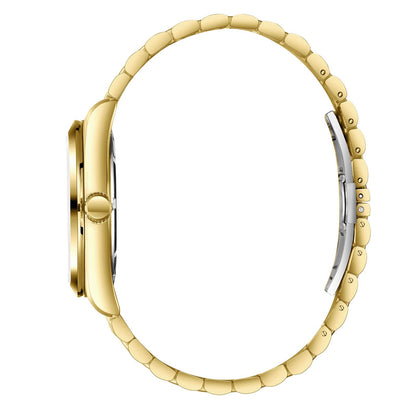 Slazenger Classic Day Date Window White Dial Gold Watch - SL.9.2579.1.130