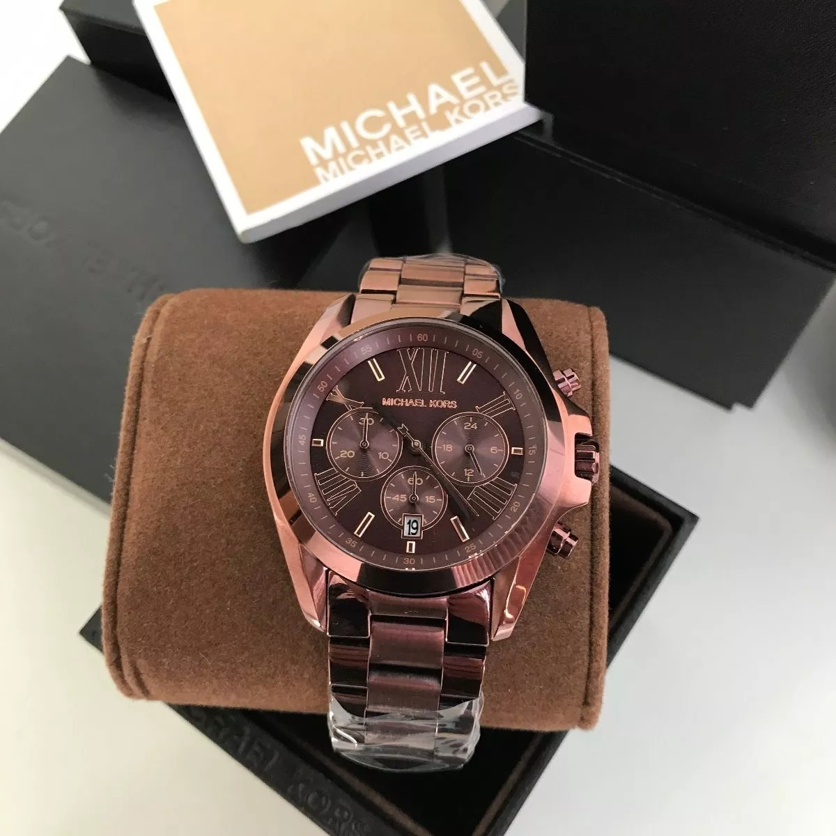 Michael Kors Bradshaw Chronograph Espresso Dial Watch MK5628