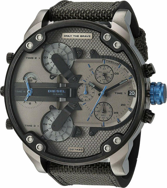 Diesel Mr. Daddy 2.0 Chronograph Fabric Strap Men's Watch DZ7420